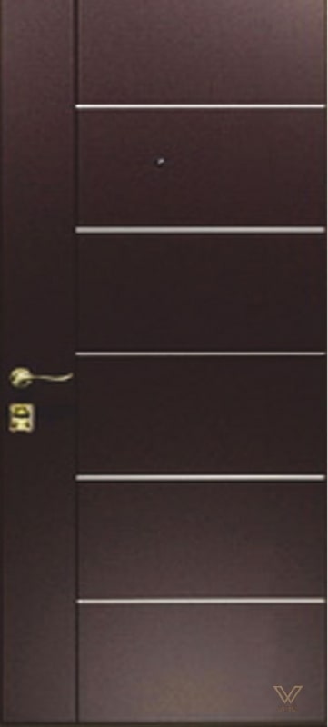 Двери бронированые с молдингом