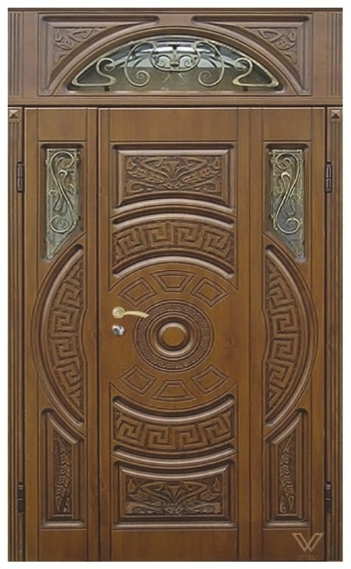 Двери входные, двуполые з фрамугой