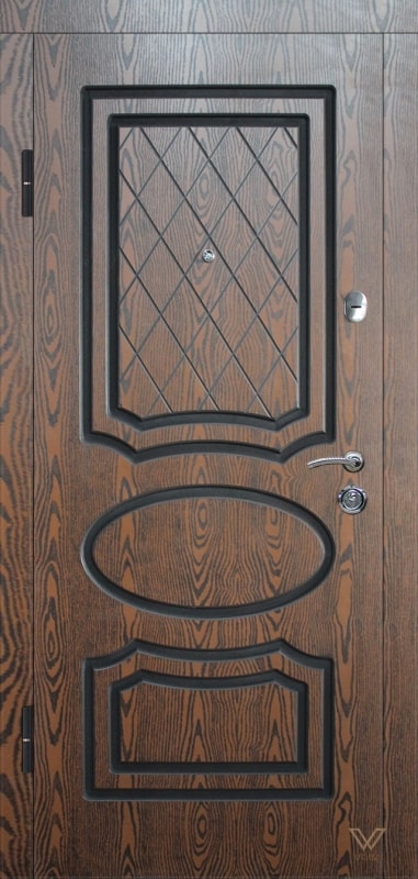Вхідні двері з полімерними накладками, класичні