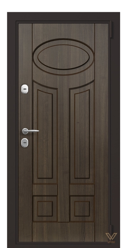 Двері в квартиру, вхідні, Дуб темний